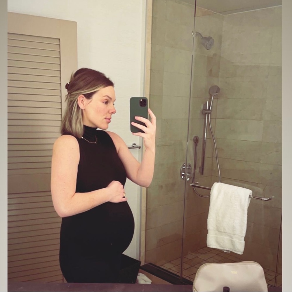 Black Maternity Bumpsuit